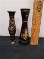 Vintage metal vases Made in India