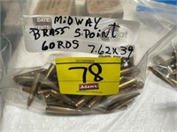MIDWAY BRASS S.POINT, 60RDS, 7.62X39