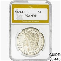 1879-CC Morgan Silver Dollar PGA XF45