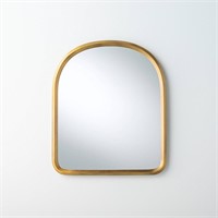 Arched Metal Frame Mirror Brass Finish - Hearth &