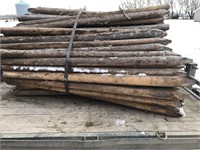 bundle of 200 2"-3" by 6' NOT TREATED fence posts