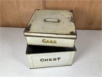 Schaffer tin cake chest