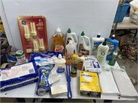 Cleaning supplies and women’s products