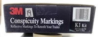 Conspicuity Markings for a Trailer Reflective Red