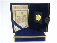 RCM 1978 TOGETHER IN THE FUTURE $100 GOLD COIN