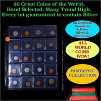 20 Great Coins of the World, hand selected, many t