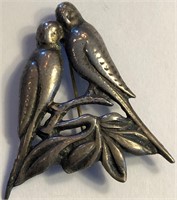 Sterling Silver Bird Pin