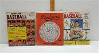 Lot of 3 Vintage Baseball magazines-Complete