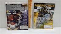 Lot of 2 Vintage Signed Sports  Illustrated