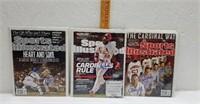 Lot of 3 Signed Sports Illustrated - Adam