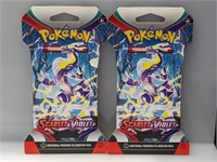 (2) Pokemon Scarlet Violet Hanger Pack
