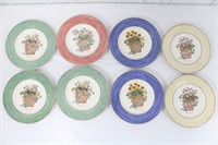 8 - 1997 Wedgwood "Sarah's Garden" Salad Plates