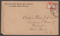 Hudson River Railroad Secretary's Office Cover wit