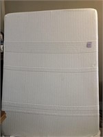 Very clean queen size mattress w/platform & frame