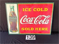 [U] Vintage Metal Coca-Cola Sign