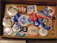 Flat of Reagan & George H. Bush Buttons plus