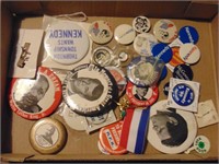 Flat of RFK, Teddy, & MLK Political Buttons