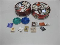 Assorted Matchbooks W/Two Ashtrays