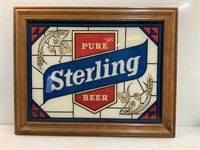 Sterling Beer Sign Mirror
