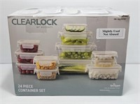 CLEAR LOCK STORAGE CONTAINERS-PLASTIC