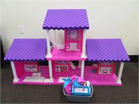 LARGE Dollhouse with Accessories 55 x 22 x 38