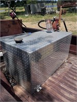 Diamond  plate fuel tank needs to be removed from