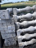 pallet of 27”  concrete posts