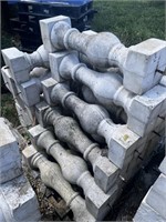 pallet of 27”  concrete posts