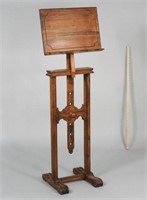 Continental Carved Walnut Lecturn/Easel