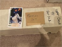 1991 Upper Deck series 1 & 2 baseball partial set