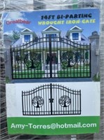 NEW Set of Greatbear 14' Iron Driveway Gate