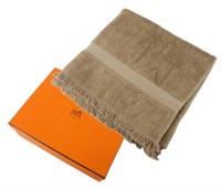 Hermes Brown Beach Towel