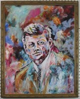 INCREDIBLE JFK  Portrait Giclee by Anna Sandhu Ray