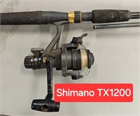 Shimano TX1200 Reel Zebco Rod 6'  2 Piece