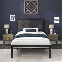 E1030  Grey Twin Bed with Under-Bed Storage