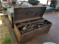CT- METAL TOOL BOX FILLED WITH MISC. TOOLS