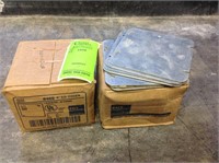 LOT OF NEW 4" SQUARE COVERS