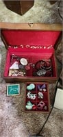 Unsorted Vintage Jewelry box,