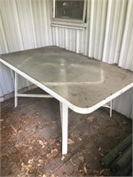 Glass Top Patio Table