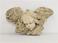 CONCRETE CHERUB - 12" LONG X6" HIGH X 3.5" DEEP