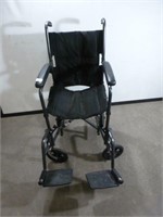 Wheelchair Folding with Feet Supports