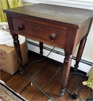 19th C. Pine Side Table