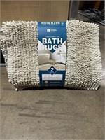 2 Piece Bathroom Rugs Set Non Slip Water Absorbent