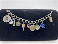 Adorable Charm Bracelet With 10 Charms
