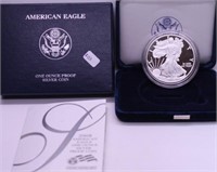 2008 PROOF SILVER EAGLE W BOX PAPERS