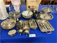 SILVER PLATED SERVING SET
