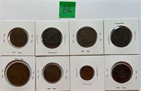 Lot of 8 Coins: 19th Century Canadian Coins