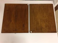 Two large wooden cutting boards
