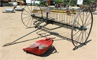9FT Steel Wheeled Dump Rake and Horse Draw
