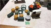 Assorted Haybale‘s, horse trailer and tracker